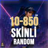 ⭐️ EUW 10-850 SKİN +30 LEVEL RANDOM HESAP ⭐️
