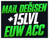 EUW +15 LVL MAİL DEĞİŞEN HESAPLAR #LOL