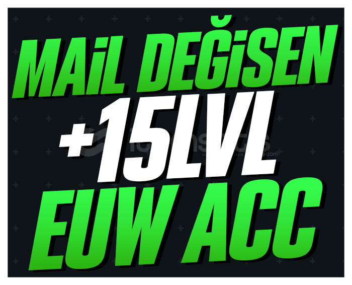 EUW +15 LVL MAİL DEĞİŞEN HESAPLAR #LOL EUW +15 LVL MAİL DEĞİŞEN HESAPLAR #LOL