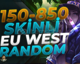 ⭐️ EUW 150-850 SKİN +30 LEVEL RANDOM HESAP ⭐️