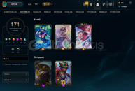EUW / 171 SKİN FULL HERO 435 LVL HESAP
