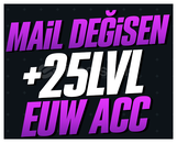 EUW +25 LVL MAİL DEĞİŞEN HESAPLAR #LOL
