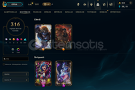 EUW / 316 SKİN FULL HERO 765 LVL HESAP