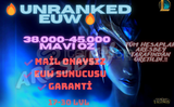 ⭐EUW✔️38.000-45.000✔️ÖZ✔️GARANTİLİ✔️17-30 LVL