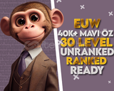 ⭐️EUW 40K+ Dereceli Hazır 30 Level Unranked⭐️