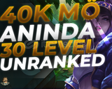 ⭐️ EUW +40K MAVİ ÖZ 30 LEVEL UNRANKED⭐️