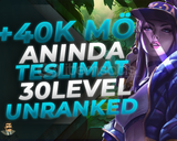 ⭐️EUW +40K MAVİ ÖZ 30 LEVEL UNRANKED⭐️