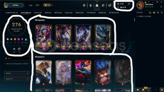 EUW / 497 LEVEL / 276 SKİN / FUL HERO + MAİL