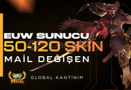 EUW⭐50-120 SKIN | 30 LEVEL | MAIL DEGISEN ⭐