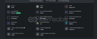 EUW 519 skin 60wr dia4 full hero hesap