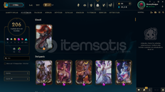 EUW - 550 LVL - 206 kostüm - full champ