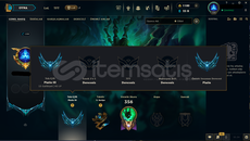 ⭐EUW+58 SKIN+199 LVL+PLAT3+1180RP+GANİMET+VALO⭐