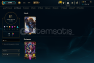 EUW / 81 SKİN FULL HERO 267 LVL HESAP