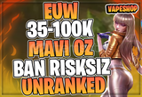 ⭐EUW BAN YOK! +35K MAVİ ÖZ 30 LVL UNRANKED⭐