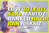 ⭐️EUW Dereceli Hazır 30 Level Unranked Hesap⭐️