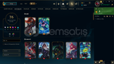 EUW - direk teslim - 76 kostüm - unranked