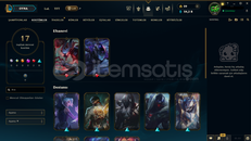 ⭐EUW+FRESH+17SKIN+30LVL+24K ÖZ+40CHAR+UNRANKED⭐