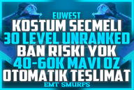 ✨EUW [KOSTÜM SEÇMELİ] UNRANKED 40-60K MAVİ ÖZ
