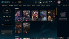 ⭐EUW+PLAT4+225LVL+100K+ÖZ + 44SKIN + 121CHAR⭐