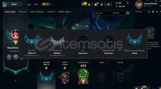 EUW PLAT4 LOL Hesabı 172 Şampiyon 154 Kostüm 