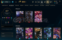 EUW SERVER 101 HERO 67 SKİN 124 LVL HESAP