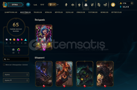 EUW SERVER 112 HERO 65 SKİN 295 LVL HESAP