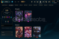 EUW SERVER 126 HERO 59 SKİN 297 LVL HESAP