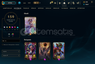 EUW SERVER 159 SKİN FULL HERO 425 LVL HESAP