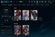 EUW SERVER 200 SKİN FULL HERO 500 LVL HESAP