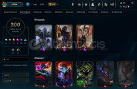 EUW SERVER 200 SKİN FULL HERP 425 LVL HESAP