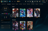 EUW SERVER 212 SKİN FULL HERO 348 LVL HESAP