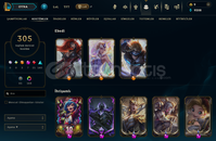 EUW SERVER 305 SKİN FULL HERP 548 LVL HESAP