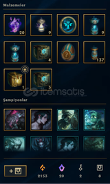 EUW SERVER 184 SKİN MAİL DEĞİŞEN HANDMADE