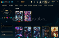 EUW SERVER 52 HERO 24 SKİN 37 LVL HESAP