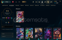 EUW SERVER 55 HERO 13 SKİN 48 LVL HESAP