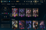 EUW SERVER 79 SKİN 46 HERO 65 LVL HESAP