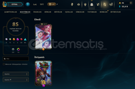 EUW SERVER 85 SKİN 97 HERO 348 LVL HESAP