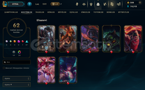 EUW SERVER 94 HERO 62 SKİN 94 LVL HESAP