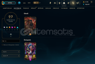 EUW SERVER 95 HERO 27 SKİN 35 LVL HESAP