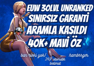 ⭐[EUW SINIRSIZ GARANTİ] ARAM 40k+ ÖZ 30LVL 