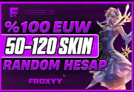EUW/TR 50-120 SKİN KALİTELİ LOL RANDOM