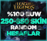 ⭐EUW | ULTRA VİP 250-850 SKİN LOL RANDOM⭐