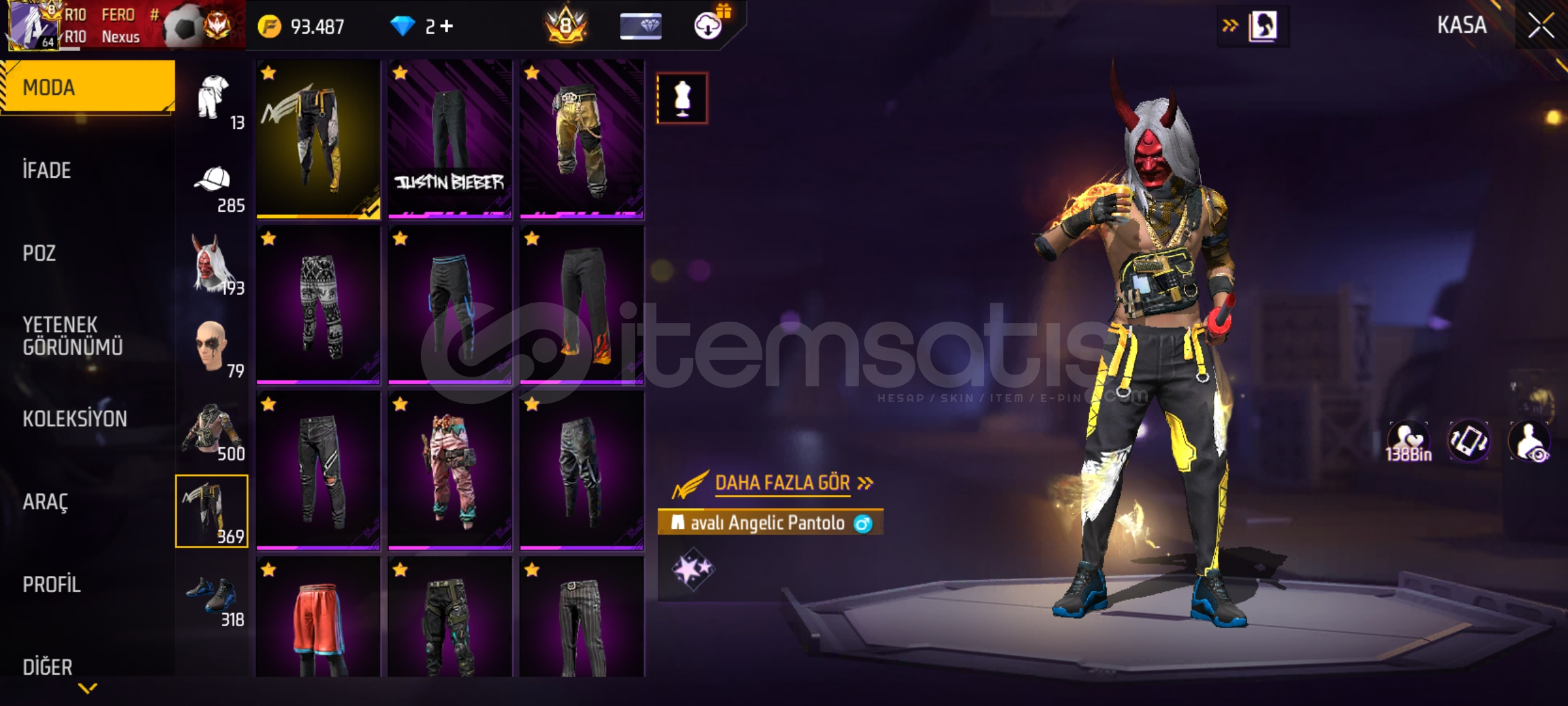 EVOLU KOSTÜMLÜ EPİC HESAP