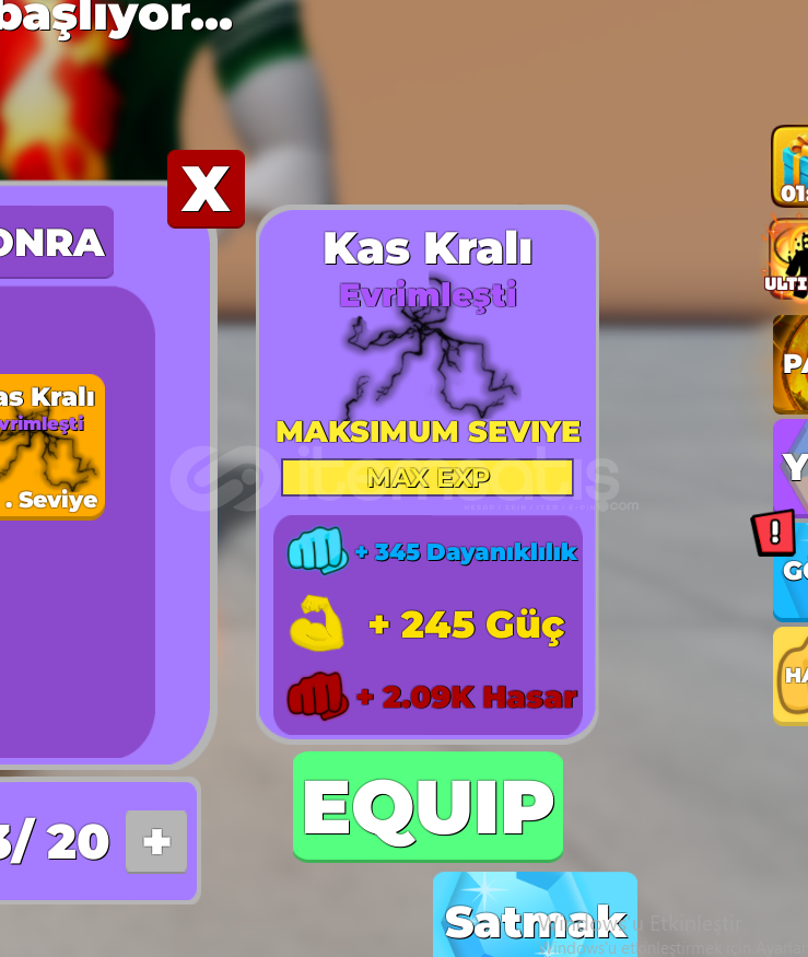 Evrimli Kas Kralı Max Level - Muscle Legends Evrimli Kas Kralı Max Level - Muscle Legends
