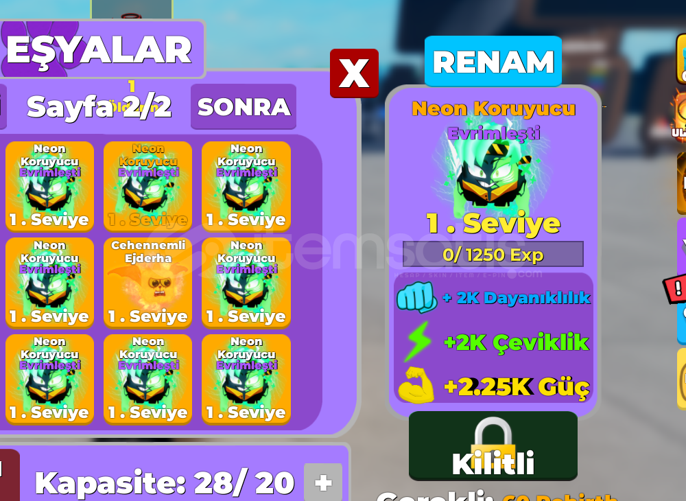 Evrmli Neon Guardian Max Level Evrmli Neon Guardian Max Level