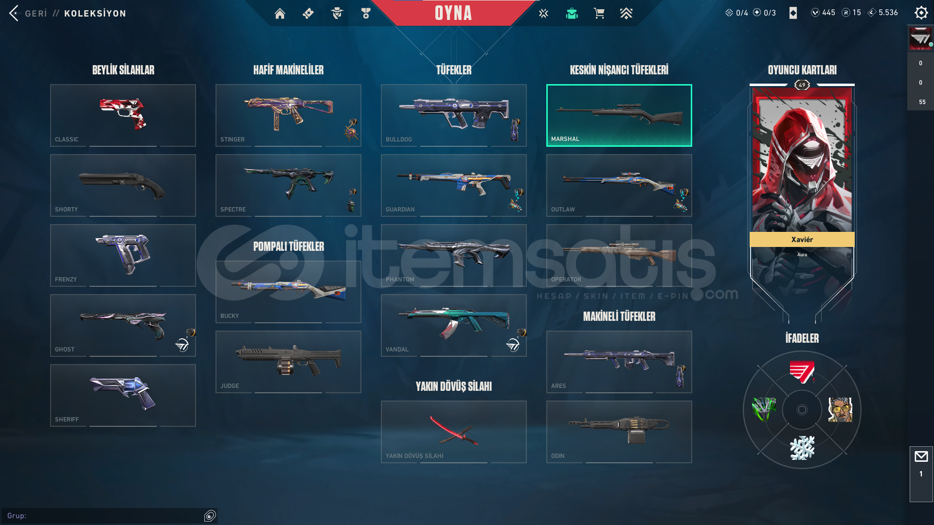 6 skin ve 3 bıçaklı hesap 6 skin ve 3 bıçaklı hesap