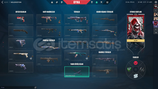3 bıçak + 6 skinli valorant hesabı