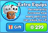 Extra Equips Bubble Gum Simulator INFINITY