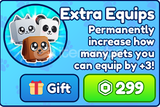 ✨EXTRA EQUIPS BUBBLE GUM SIMULATOR INFINITY✨