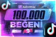 ⭐[EXTRA HIZLI GÖNDERİM] TikTok 100.000 Beğeni